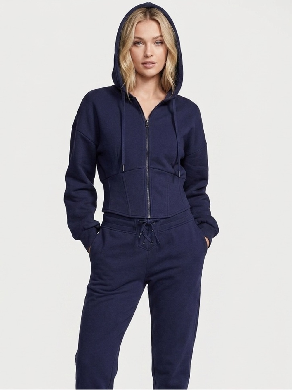 Victoria's Secret Corset Style Hoodie Jogger Set